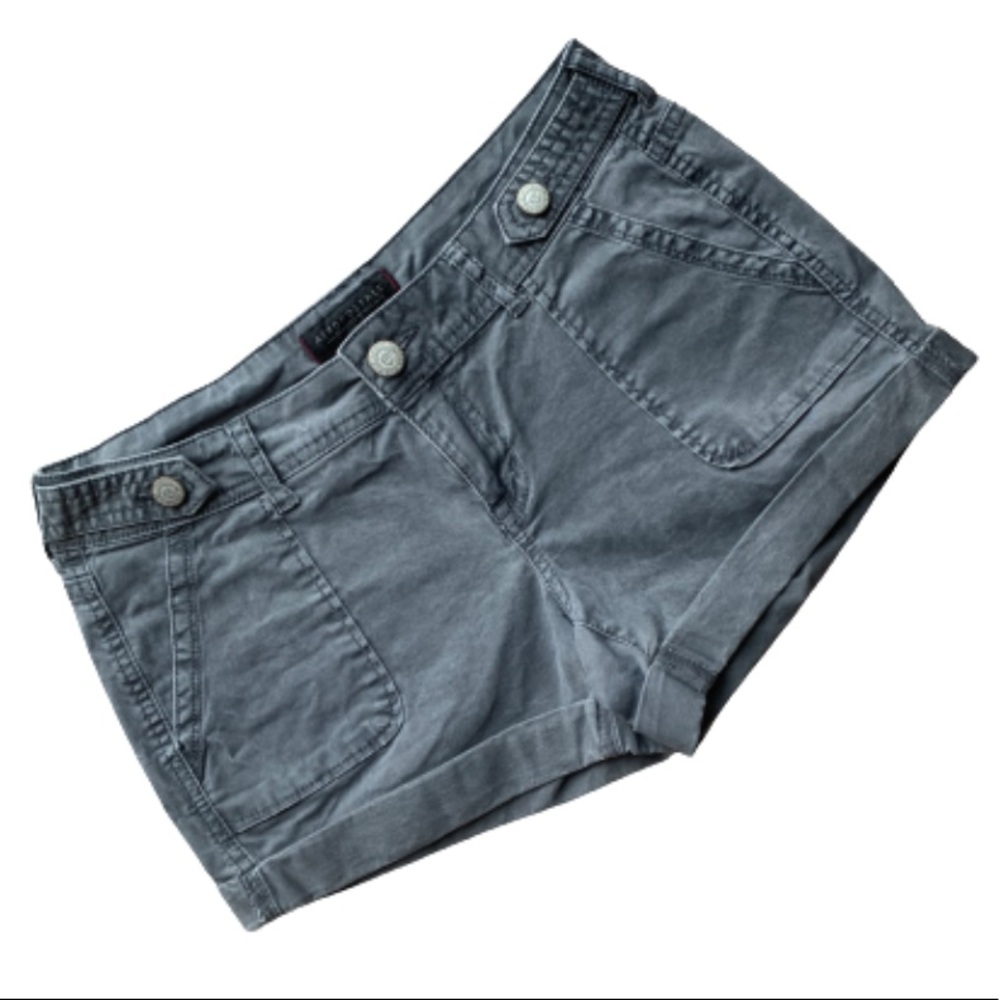 Aeropostale Gray Midi Twill Short